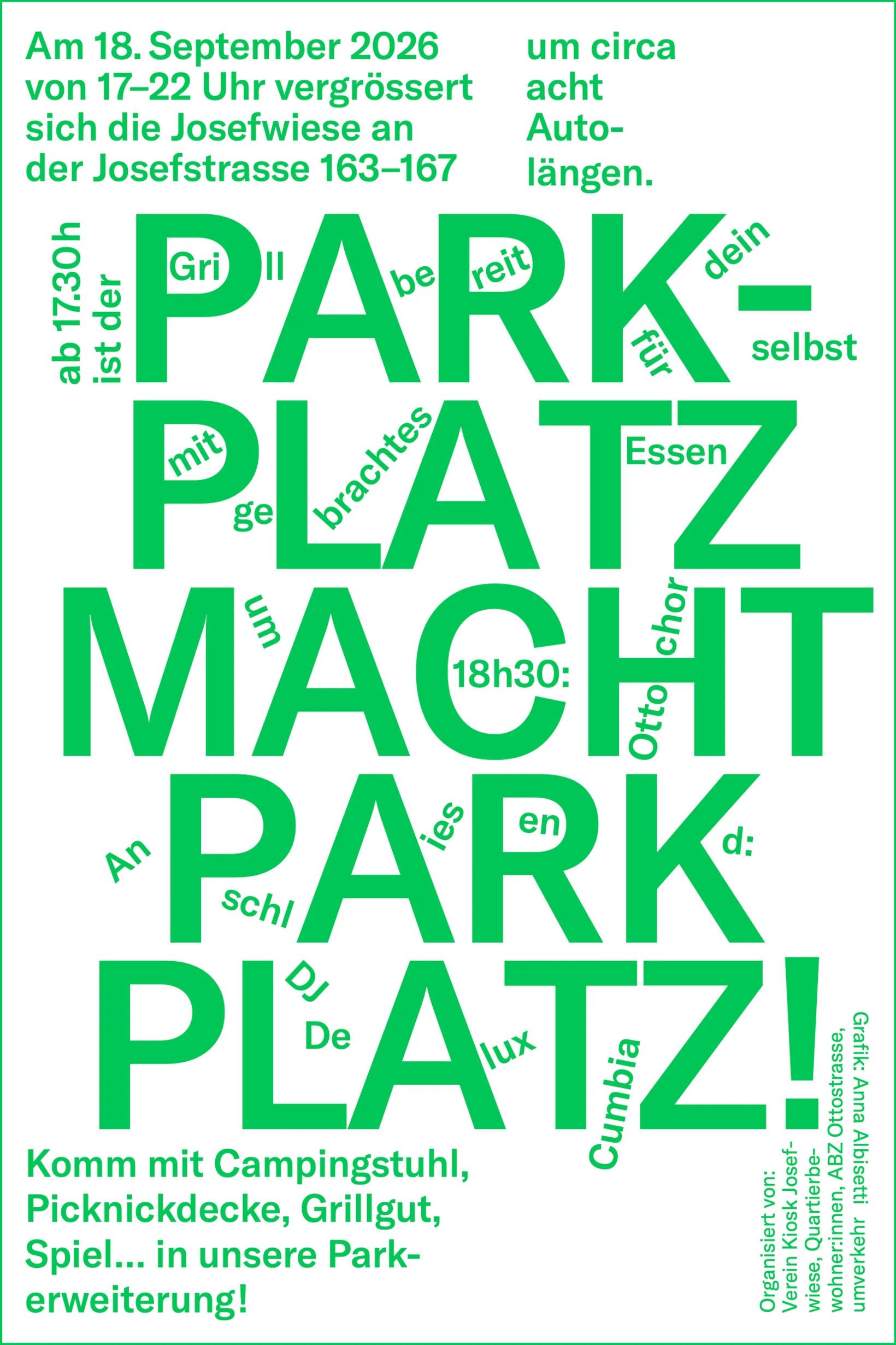 PARK(ing) Day Josefstrasse 163–167