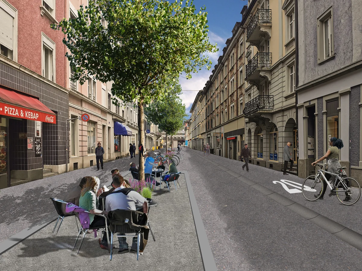 Stadtklima-Initiativen Winterthur: Die Wartstrasse und wie sie verändert werden könnte