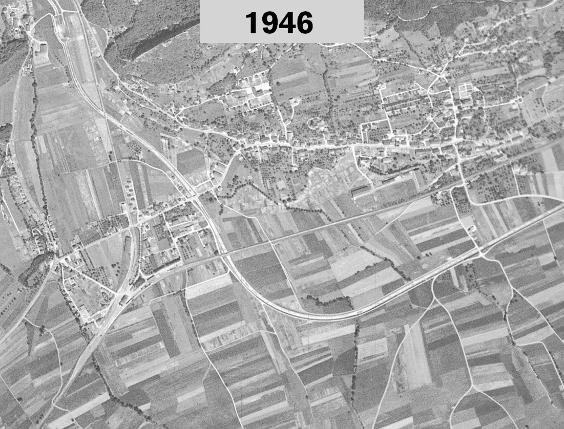 Oftringen 1946 © swisstopo