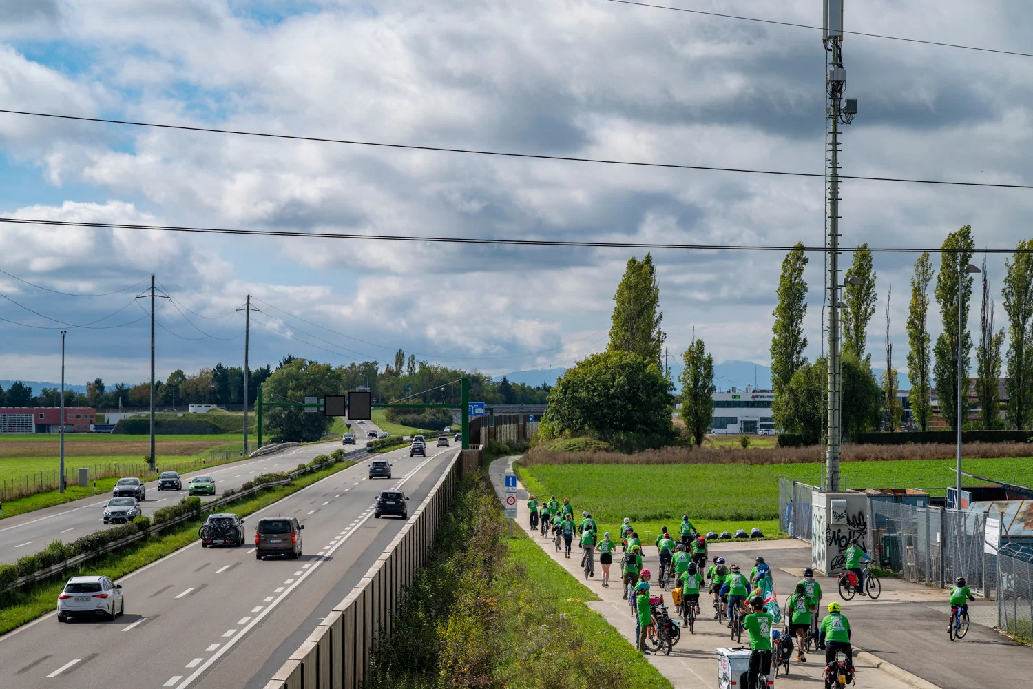Course le long de l'A1