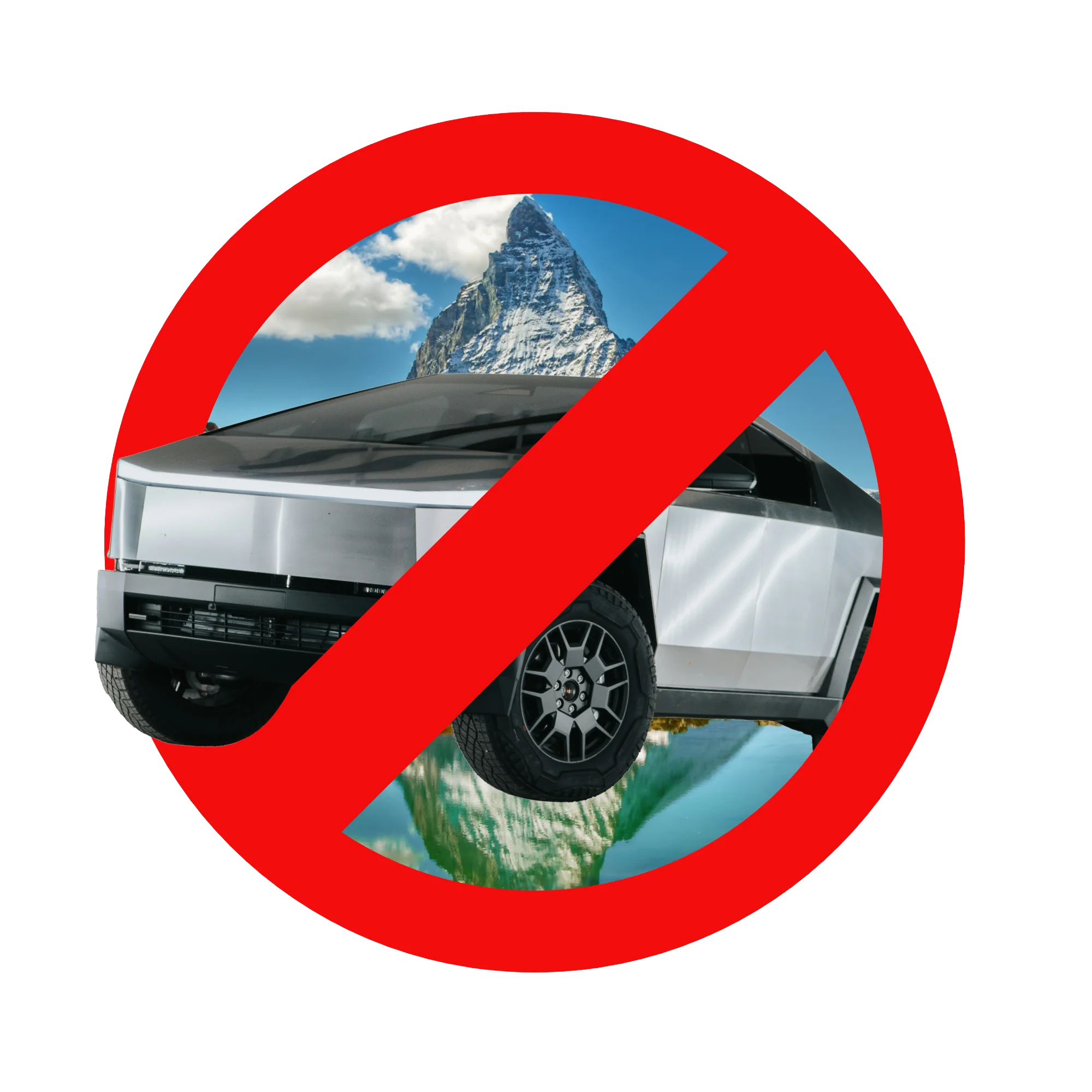 NO to Cybertrucks in der Schweiz!