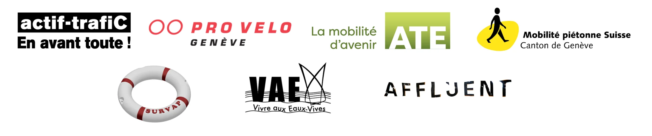 Logos pétition Mont Blanc U lacustre cyclable