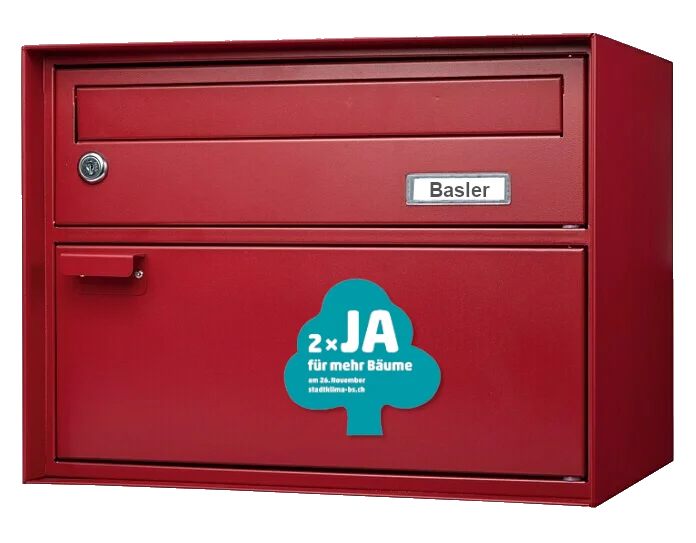 Briefkasten mit Stadtklima-Post-it