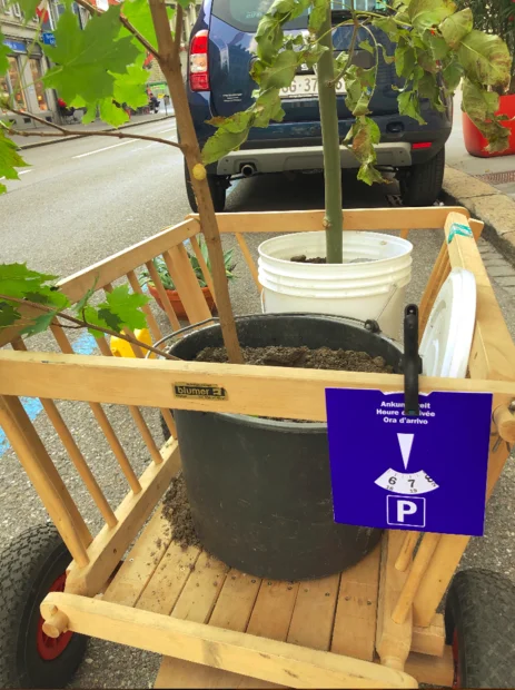 Hier könnte ein Baum stehen von Kaj am PARK(ing) Day 2020 in Glarus