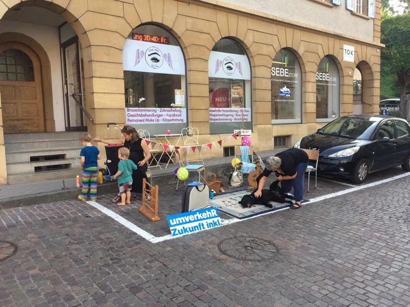 Spiele statt Parkplatz am PARK(ing) Day 2020 in Burgdorf