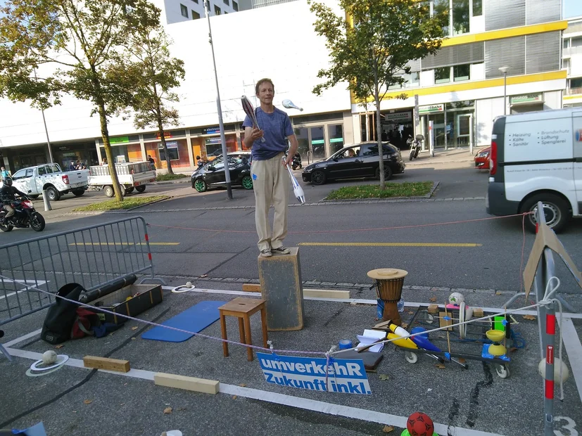 Zirkus Filacro statt Parkplatz von Martin am PARK(ing) Day 2020 in Uster