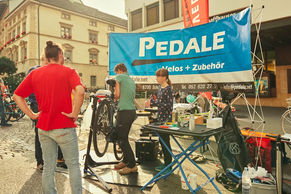 Schaffhausen kunterbunt am PARK(ing) Day 2020