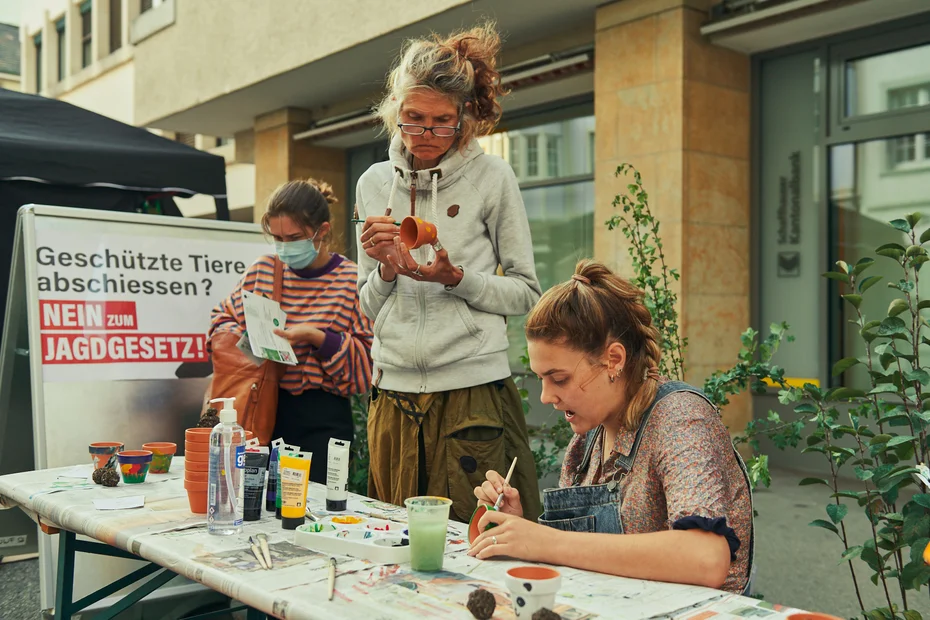 Schaffhausen kunterbunt am PARK(ing) Day 2020