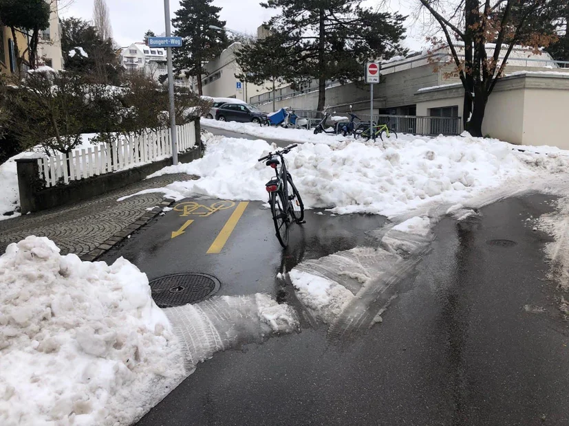 Strassenbild aus Zürich