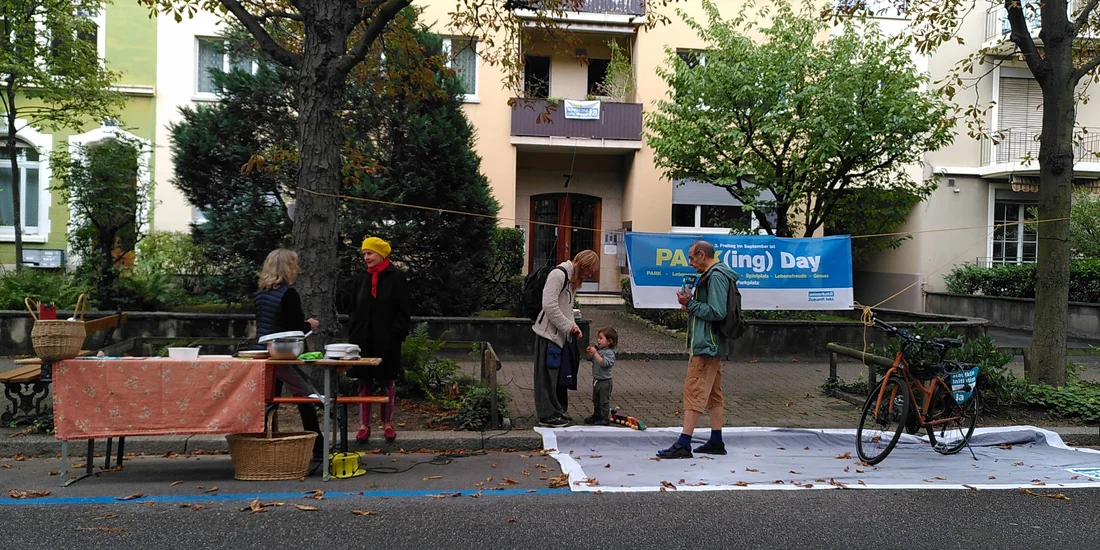 PARK(ing) Day 2022 an der Delsbergerallee in Basel