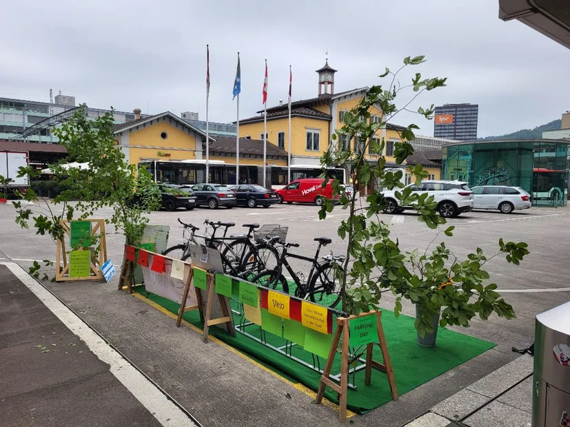 PARK(ing)Day 2023 Baden Oberer Bahnhofplatz