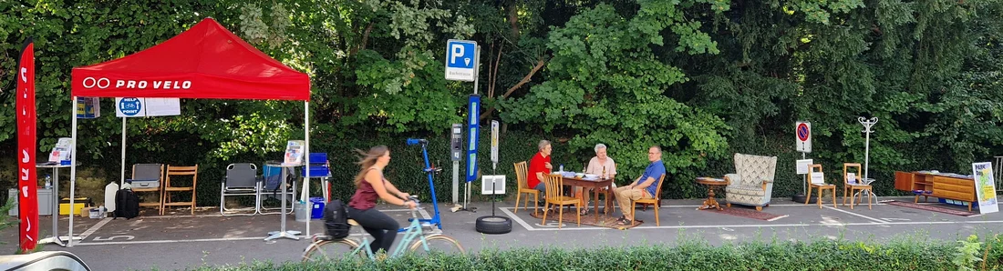 PARKing Day Aarau Bachstrasse (Foto: Hörby Künzi)