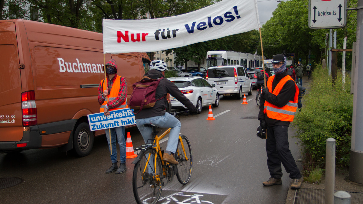 Foto der Aktion der Regionalgruppe Zürich