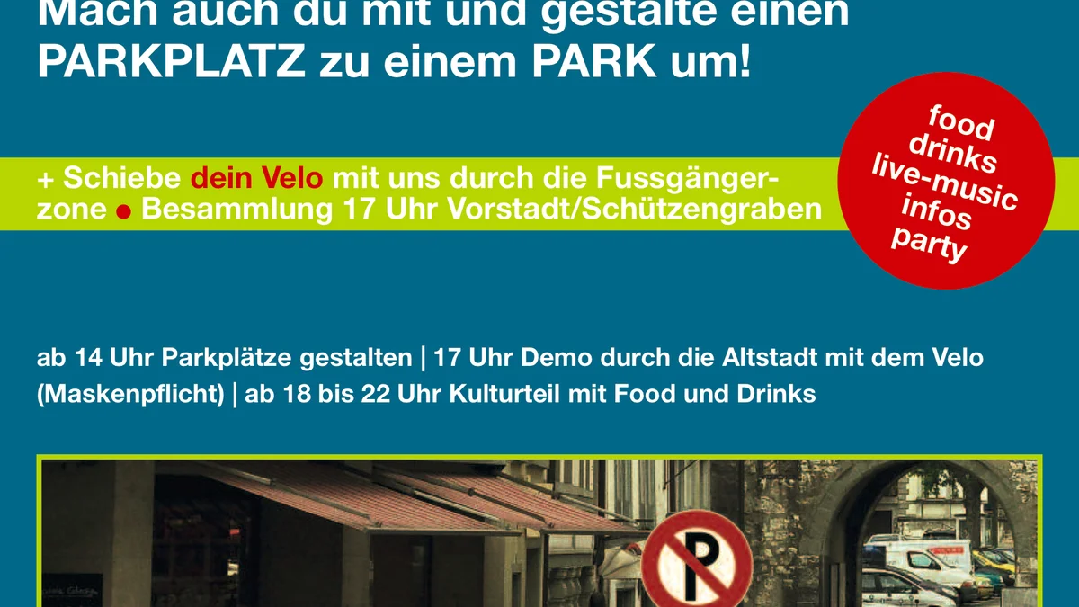 Flyer PARK(ing) Day 2020 in Schaffhausen