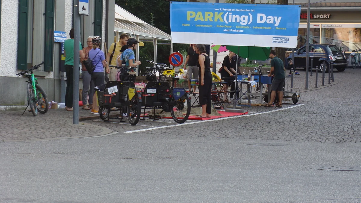 Spiele statt Parkplatz am PARK(ing) Day 2020 in Burgdorf