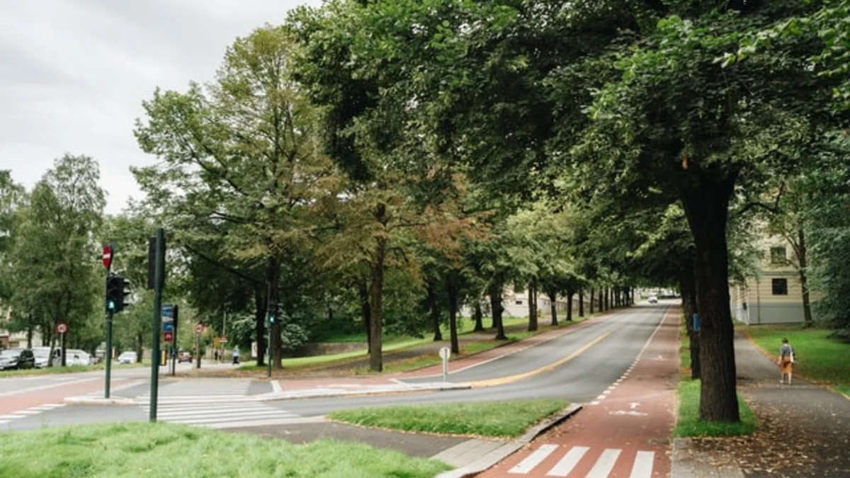 Veloweg in St. Hanshaugen Oslo