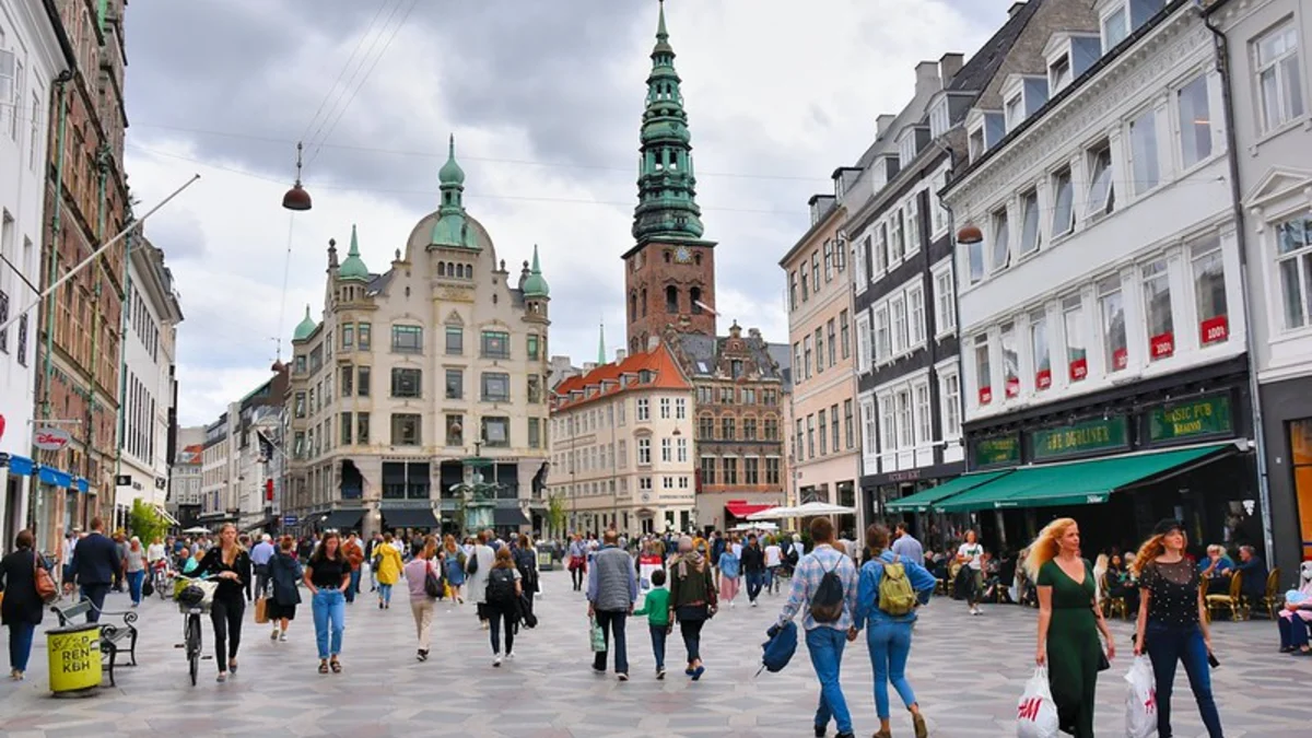 Strøget. Copenhagen, Denmark.