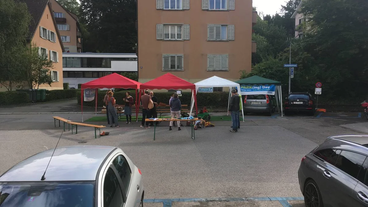PARK(ing) Day 2022 an der Steinhaldenstrasse in Zürich