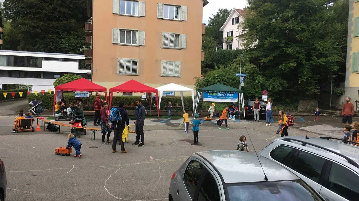 PARK(ing) Day 2022 an der Steinhaldenstrasse in Zürich