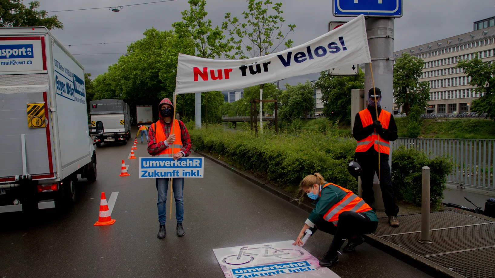 Foto der Aktion der Regionalgruppe Zürich