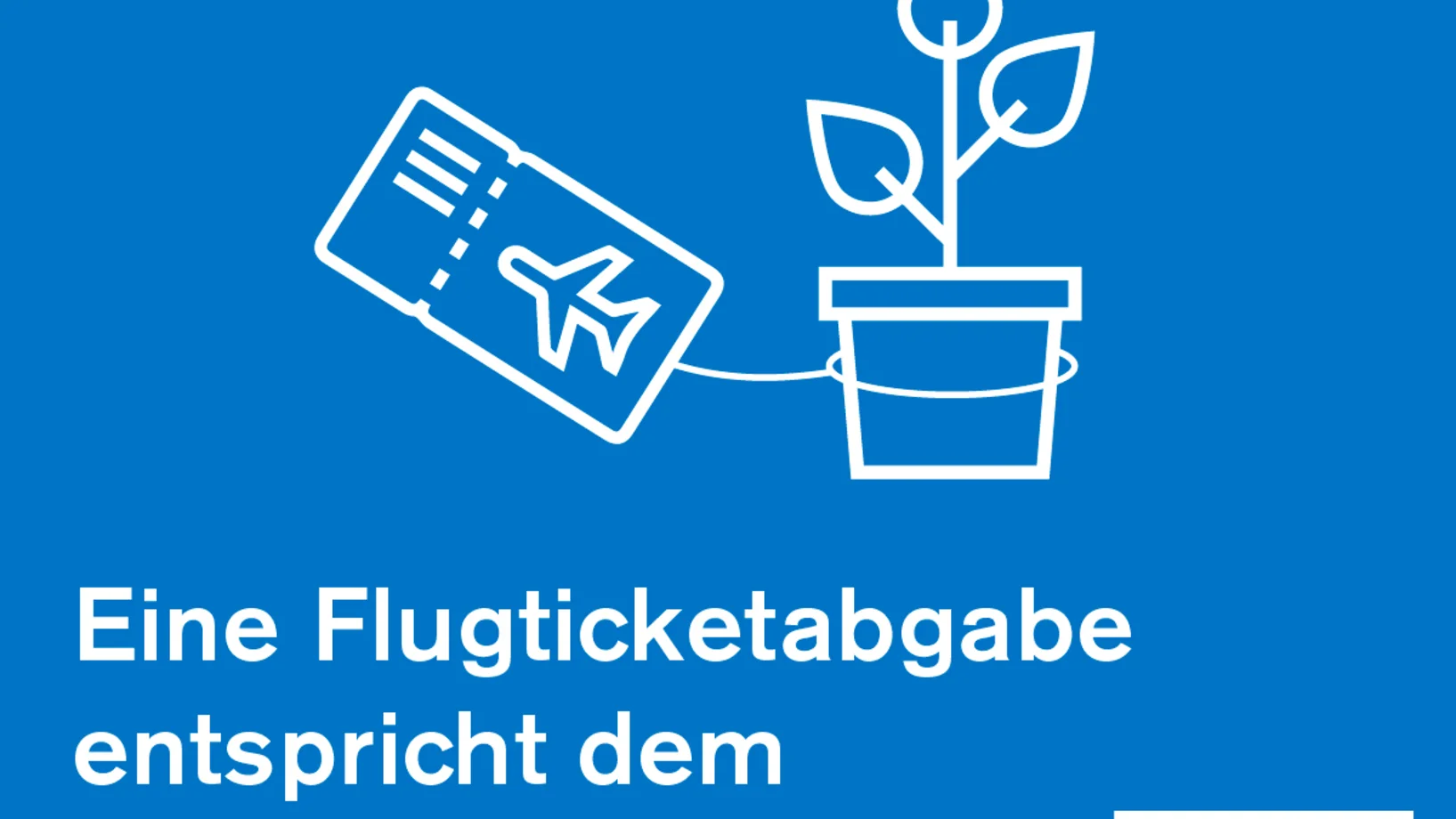 Eine Flugticketabgabe entspricht dem Verursacherprinzip.