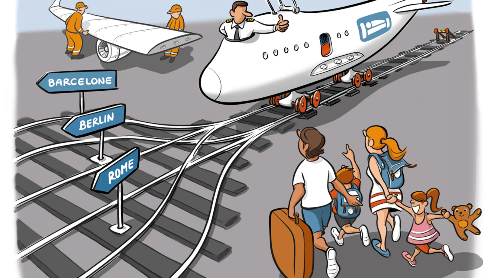 Comic Zug statt Flug