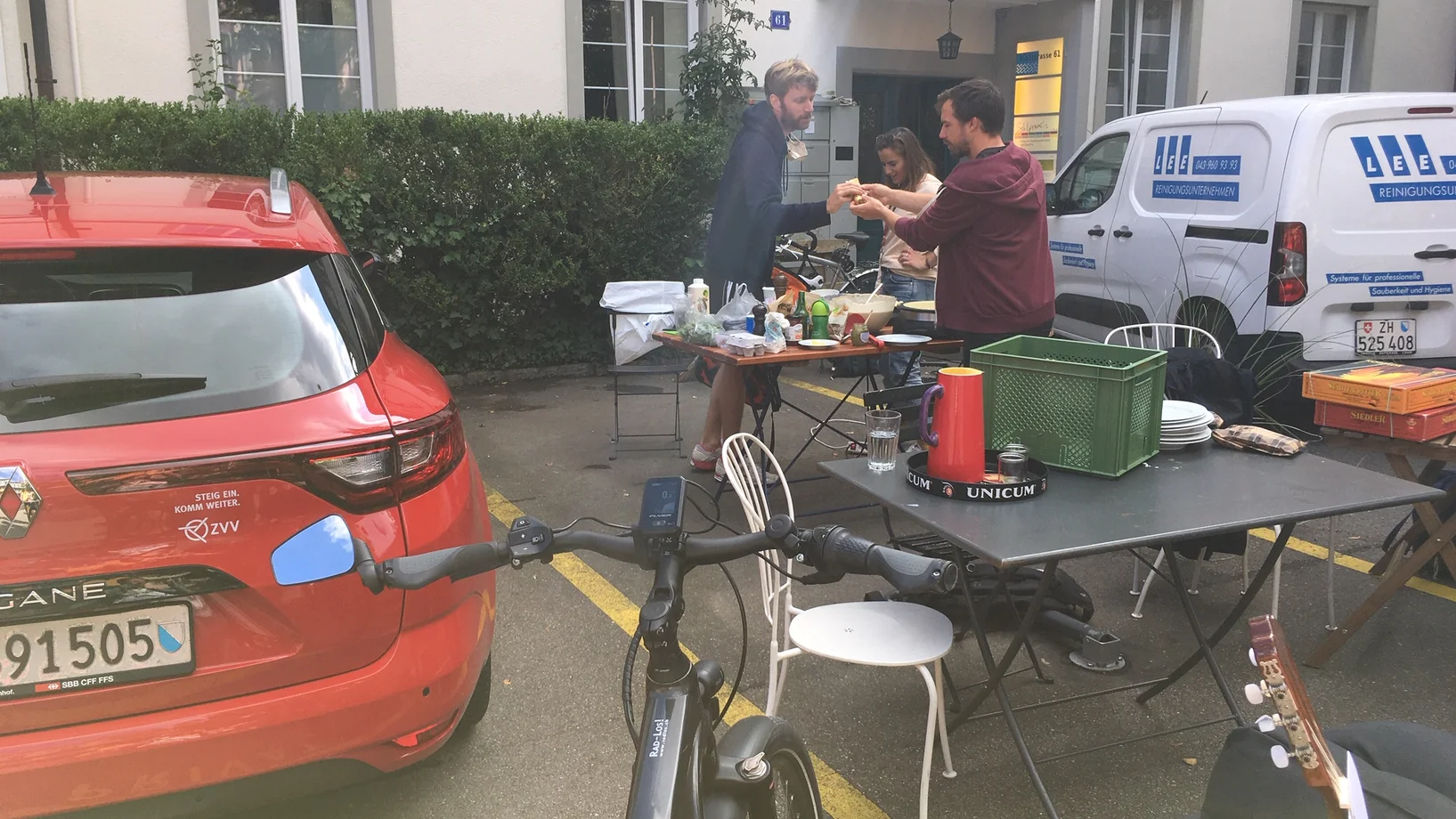 PARK(ing) Day 2021, Zürich, Sihlstrasse, Crêpes statt Crêpieren