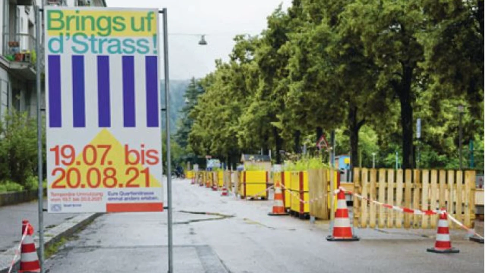 Brings uf d'Strass kurz nach dem Aufbau