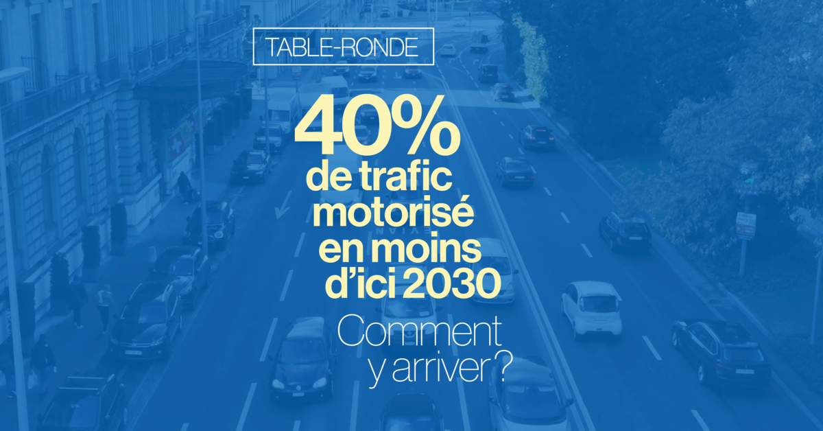 40% de trafic motorisé en moins d’ici 2030 : comment y arriver ? 