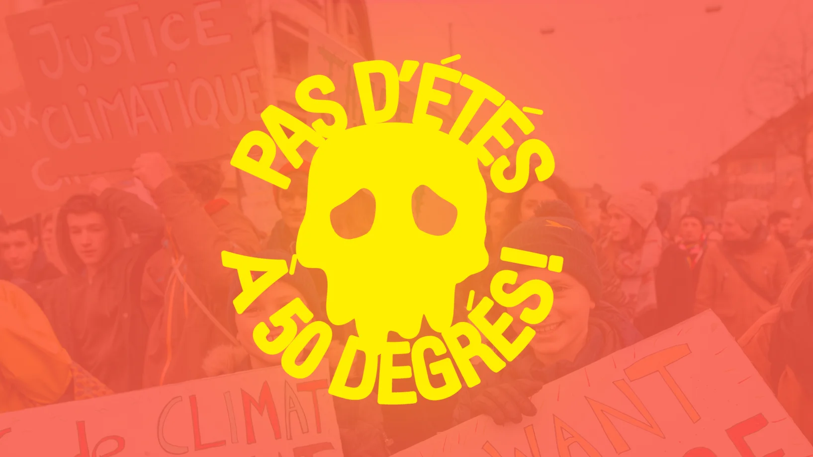 «Pas d’étés à 50°C!» logo
